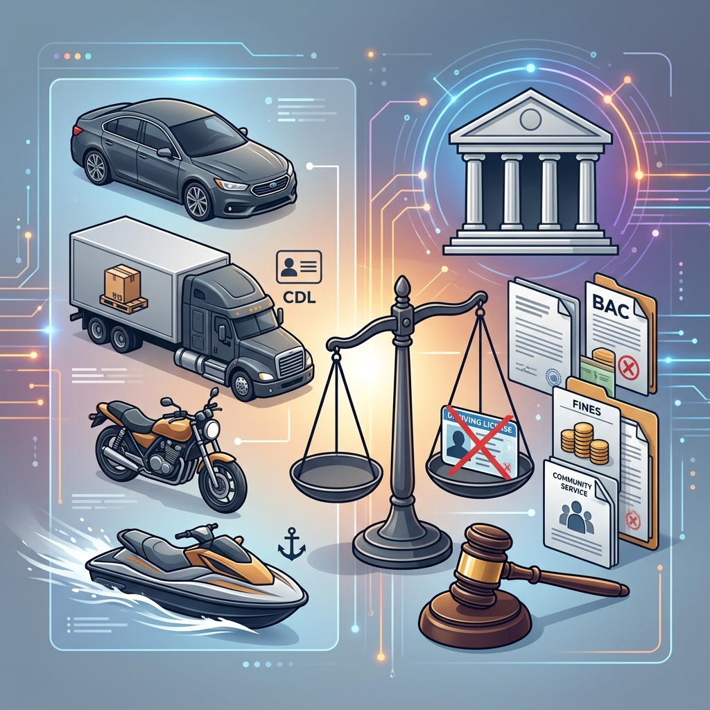 A practical guide to how DUI laws treat cars, motorcycles, bicycles and other vehicles differently, and what those differences mean for your license.