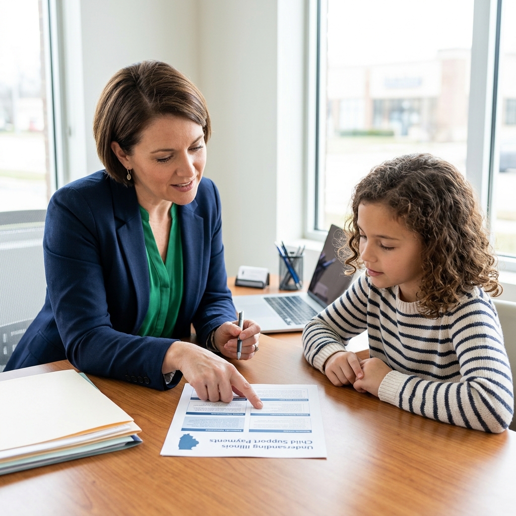A clear, practical guide to how Illinois calculates child support, who pays, and what affects the final amount.