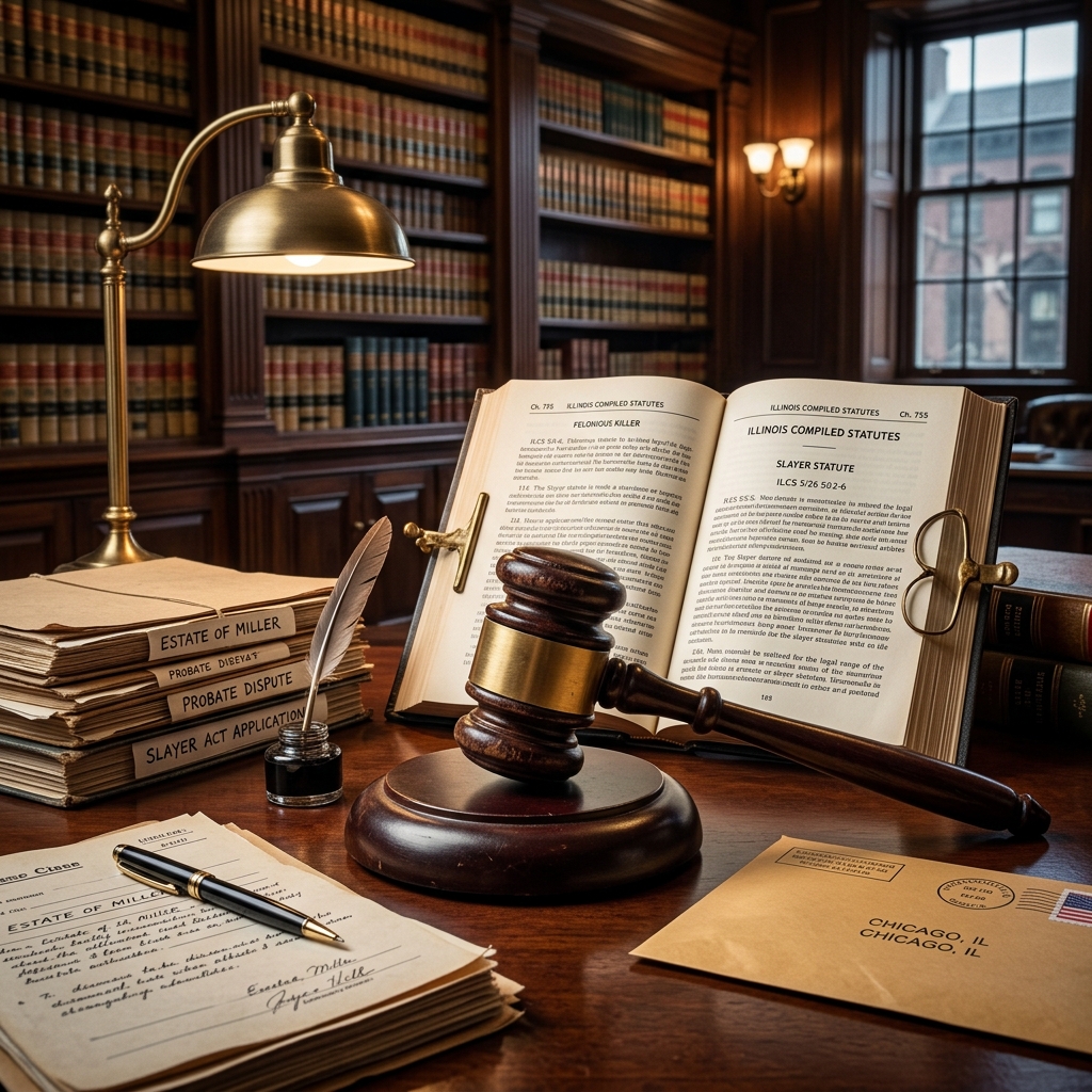 How Illinois’ slayer statute stops wrongdoers from inheriting and what beneficiaries should know in contested estates.