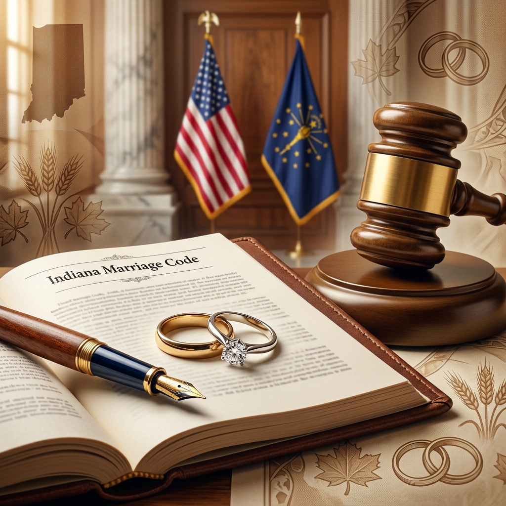 A practical guide to marriage licenses, legal requirements, and restrictions for couples planning to marry in Indiana.