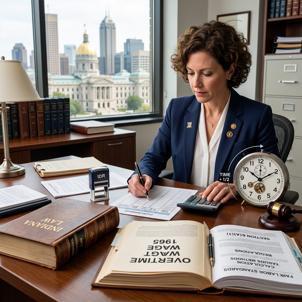 A practical guide to Indiana overtime rules, exemptions, pay calculations, and employee rights under state and federal law.