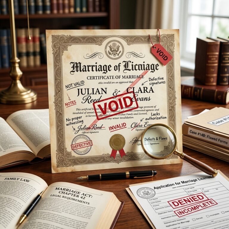 Understanding Invalid Marriage Licenses