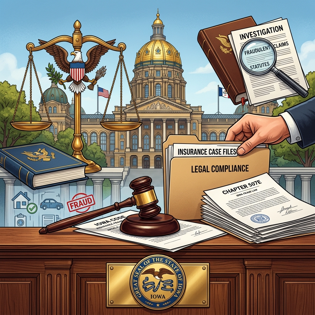 A practical guide to how Iowa defines, investigates, and punishes insurance fraud, and what consumers and insurers need to know.
