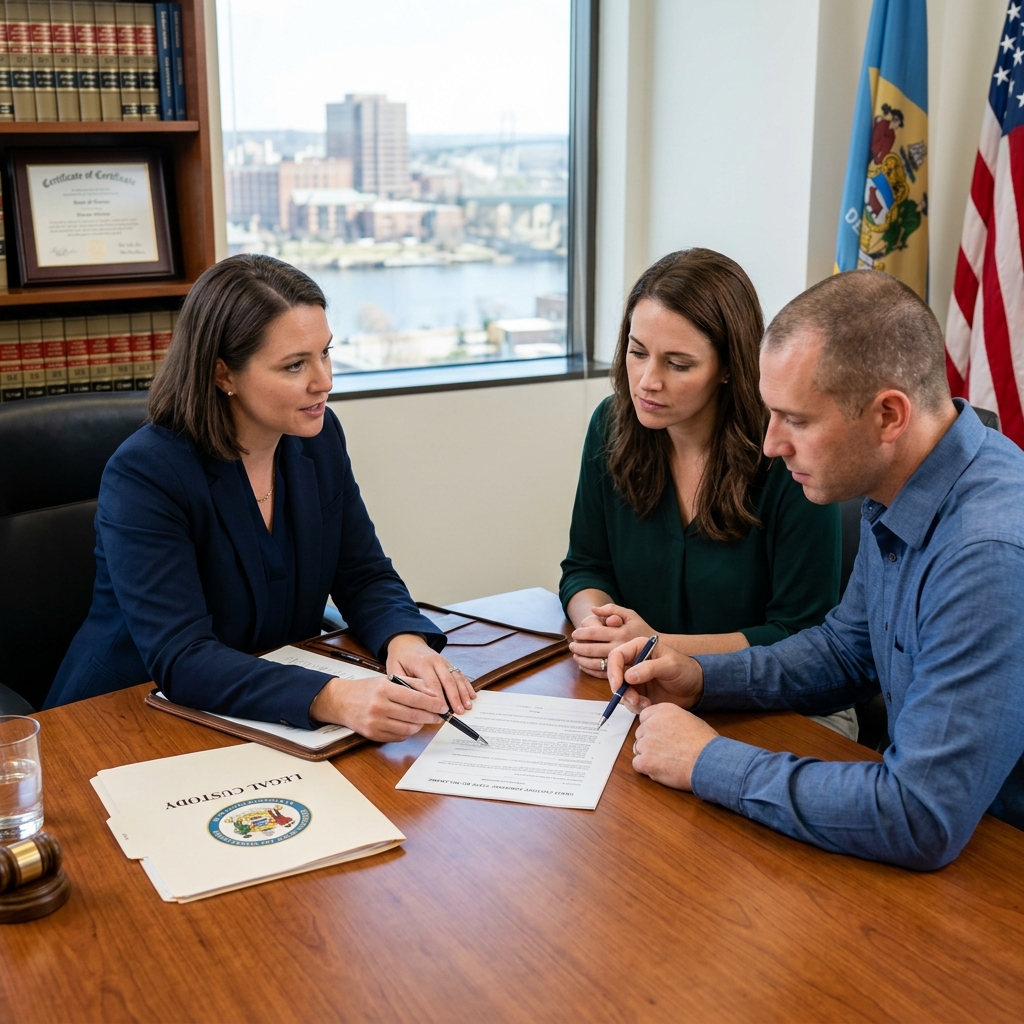 A practical guide for Delaware parents on legal custody, decision-making rights, and parenting plans after separation or divorce.