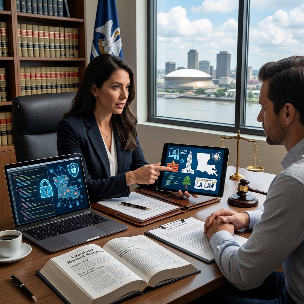 A practical overview of Louisiana computer crime statutes, key offenses, penalties, and enforcement for individuals and businesses.