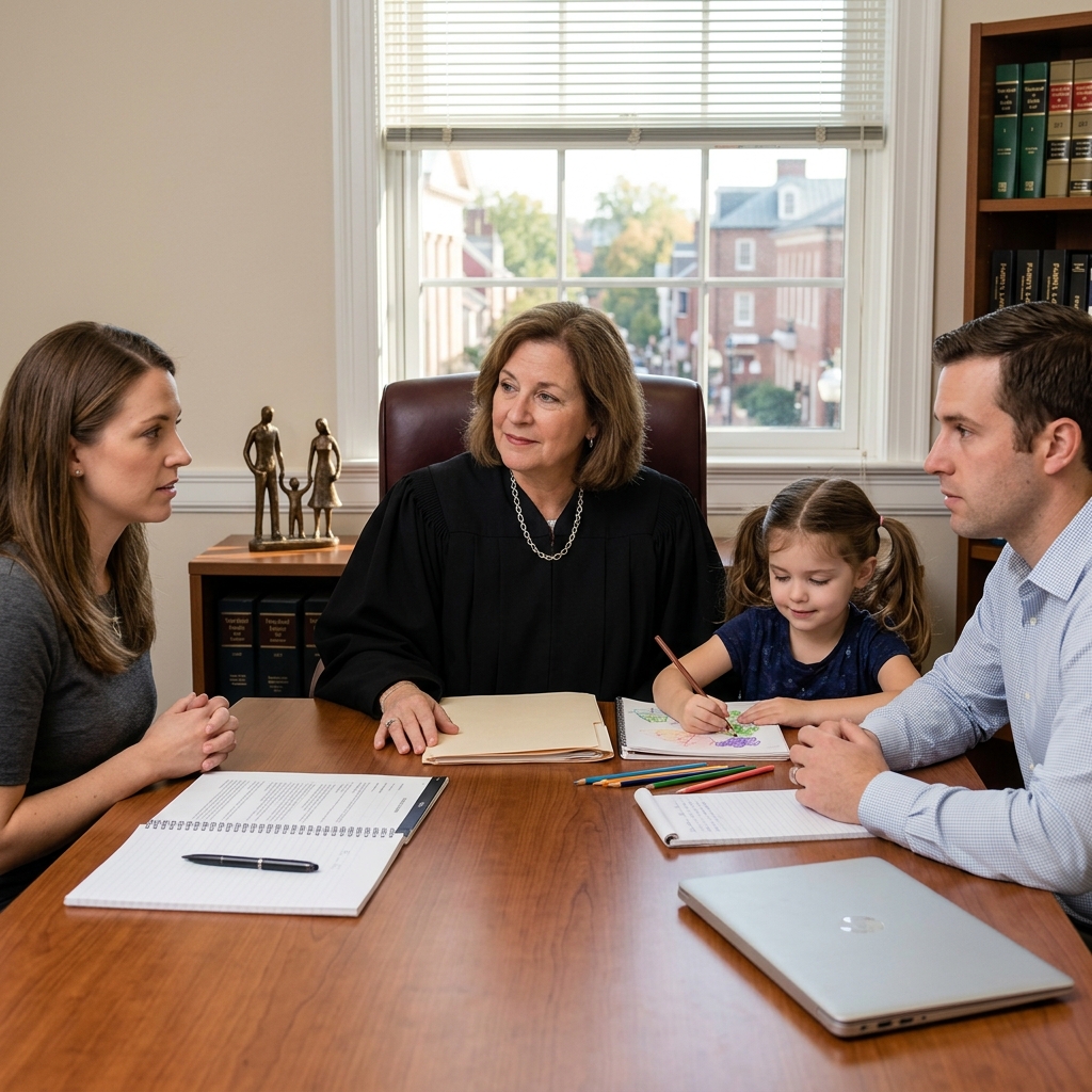 A practical guide to Maryland child custody rules, court process, and the best interests of the child standard for parents and caregivers.