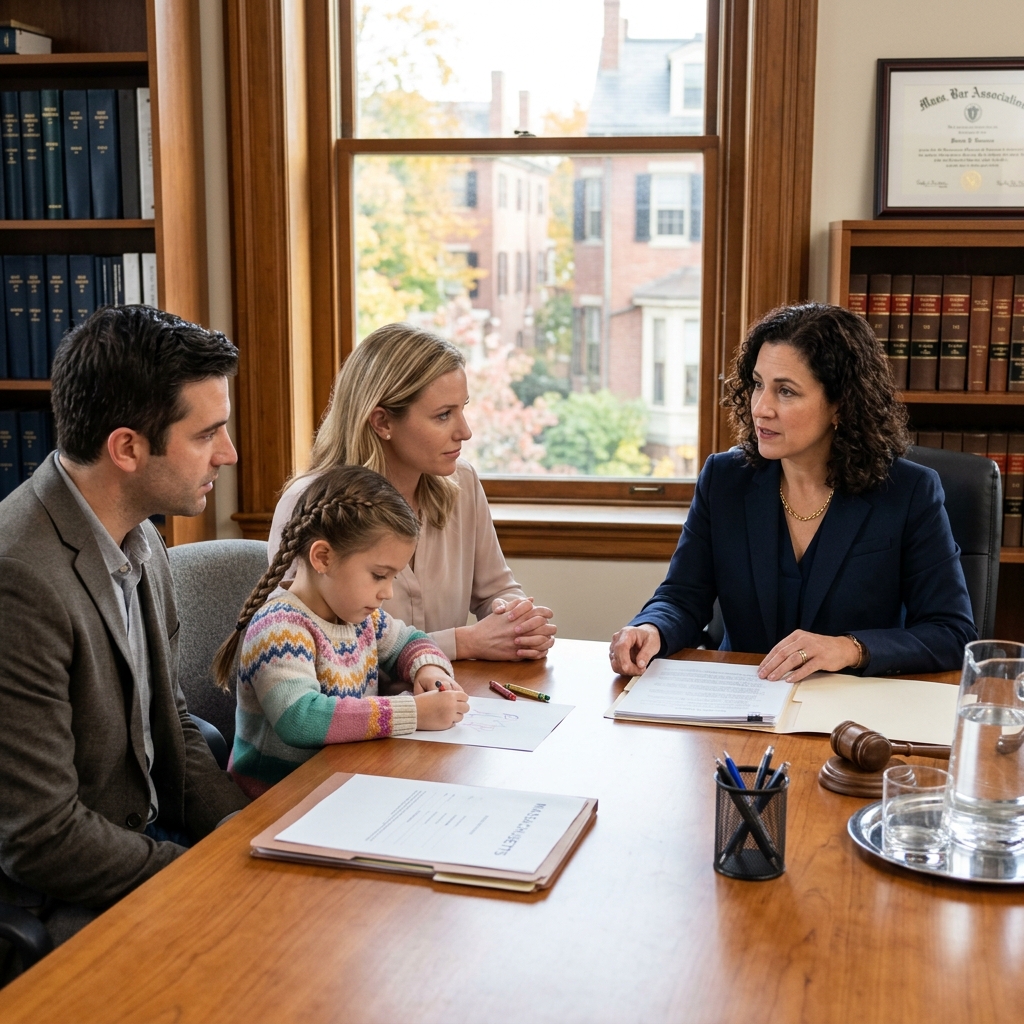 Understanding Massachusetts Child Custody Rules A practical, plain-language guide to how Massachusetts courts handle child custody, parenting time, and the best interests of children in divorce and separation.