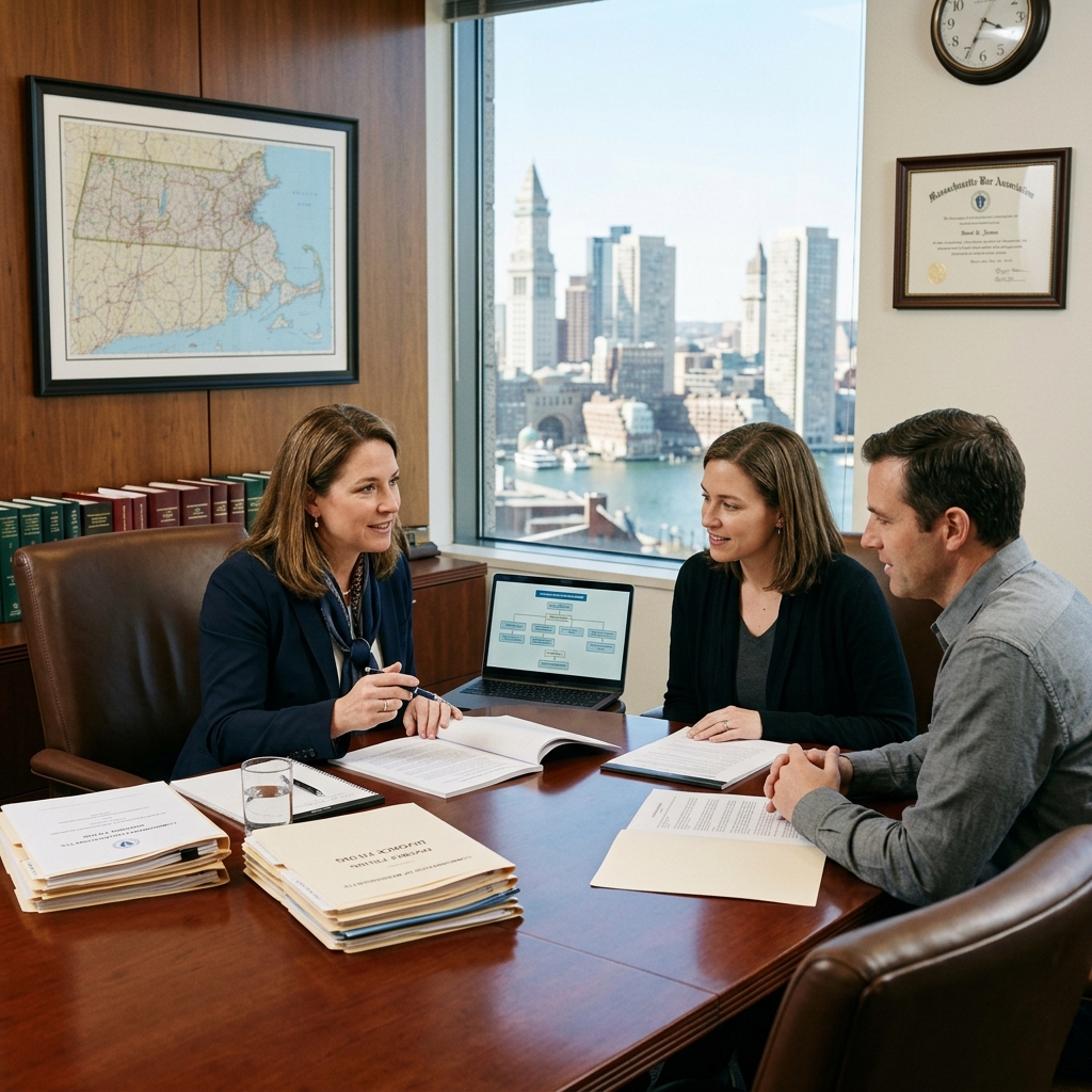 A practical guide to filing, negotiating, and finalizing a divorce in Massachusetts, from residency rules to judgment.
