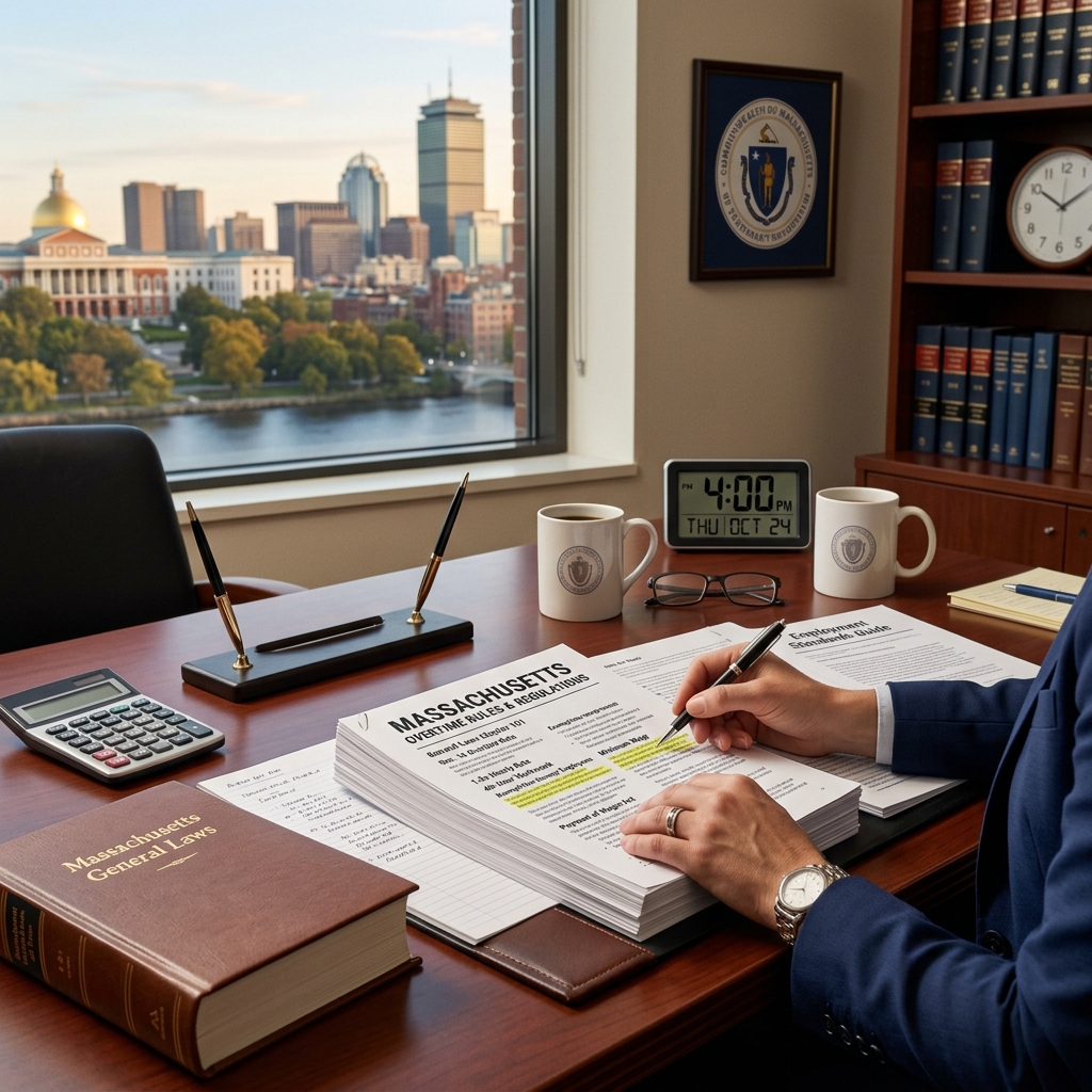 A practical guide to who qualifies for overtime pay in Massachusetts, how it is calculated, and what exemptions and rights workers need to know.