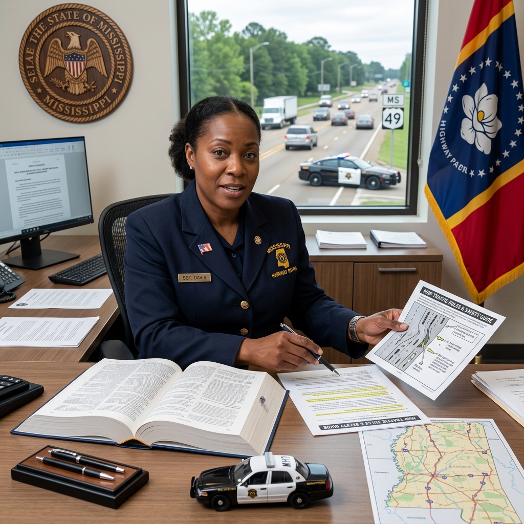 A practical, plain‑language guide to Mississippi traffic rules, penalties, and safe driving responsibilities for motorists and pedestrians.