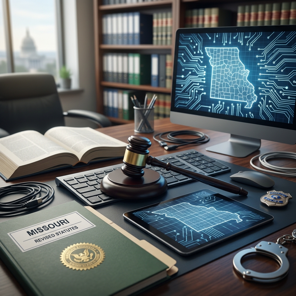 A practical guide to Missouri computer and internet crime statutes, penalties, and civil remedies for users, businesses, and victims.