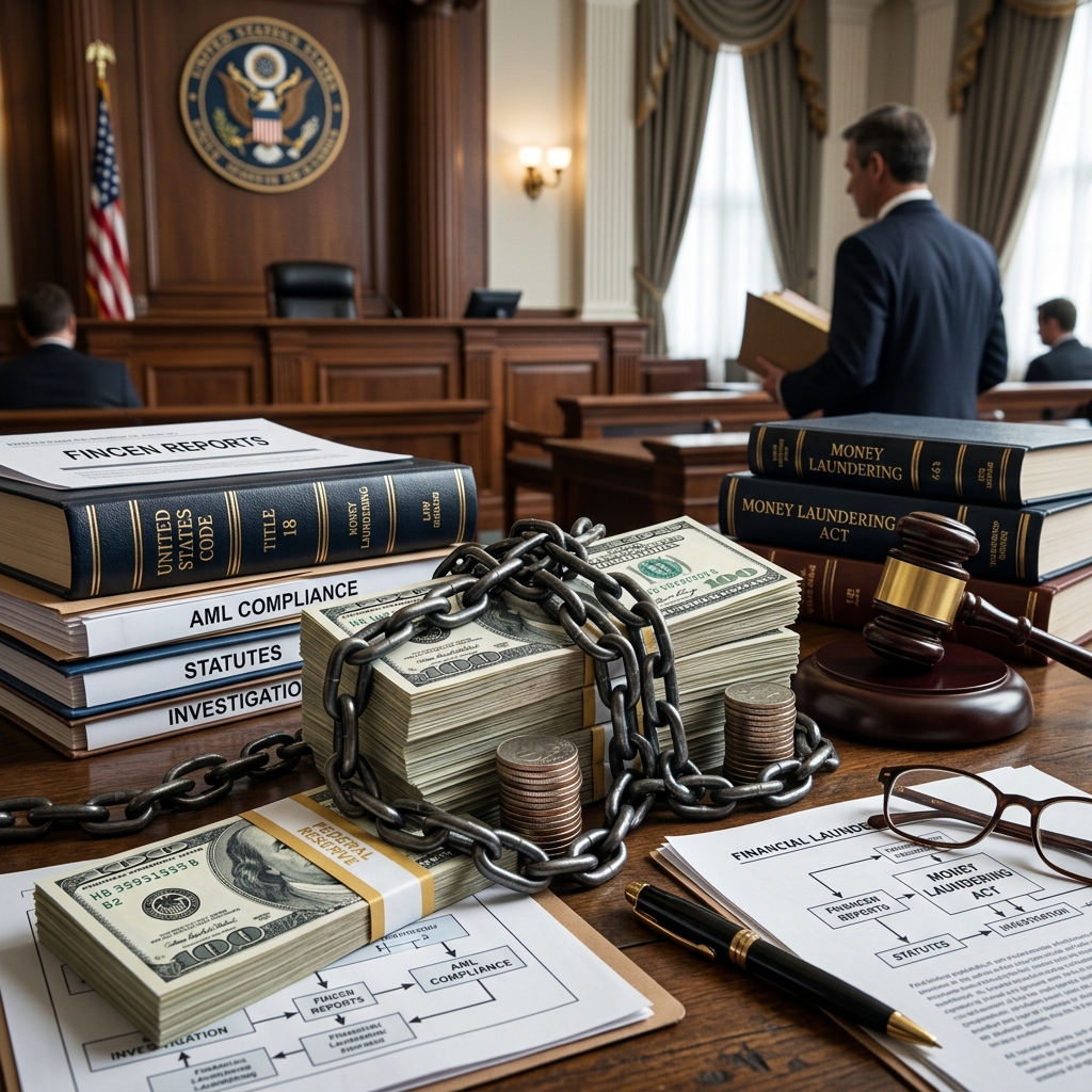 Explore how U.S. law defines, prosecutes, and punishes money laundering and related financial crimes.