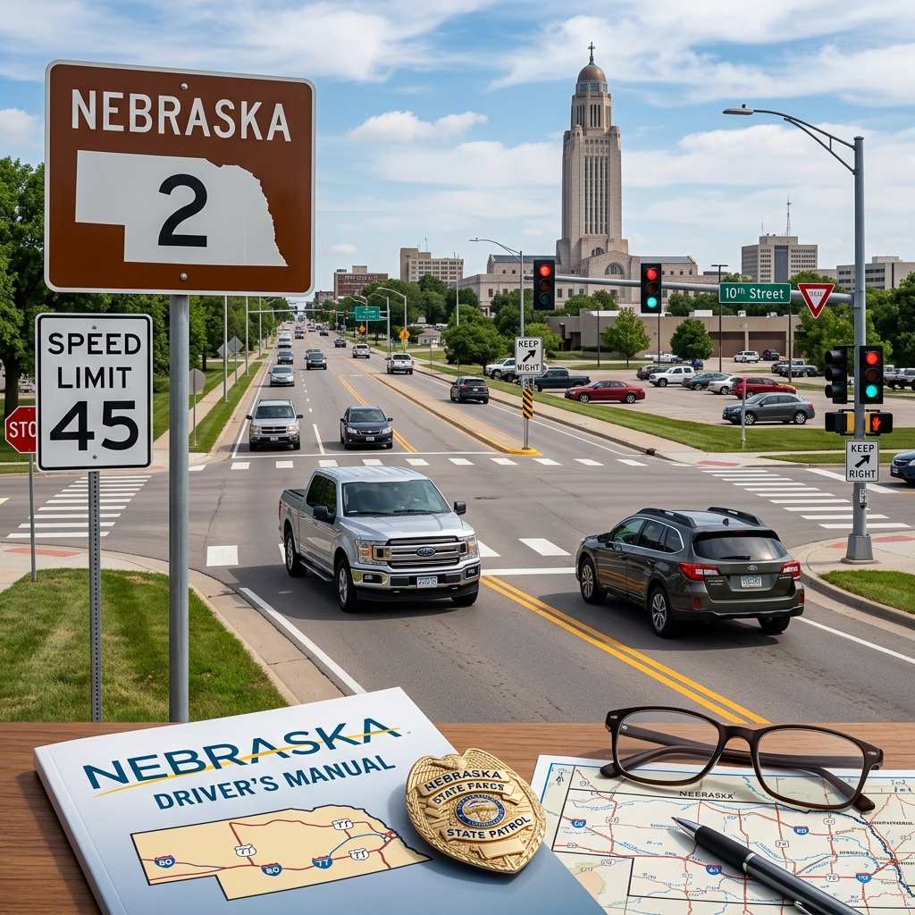 A practical, plain‑language guide to Nebraska traffic rules, tickets, points, and penalties for everyday drivers.