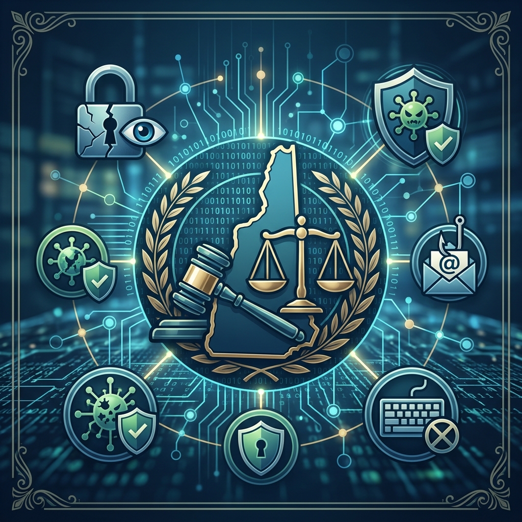 A practical guide to New Hampshire computer crime statutes, penalties, and digital safety for residents and businesses.