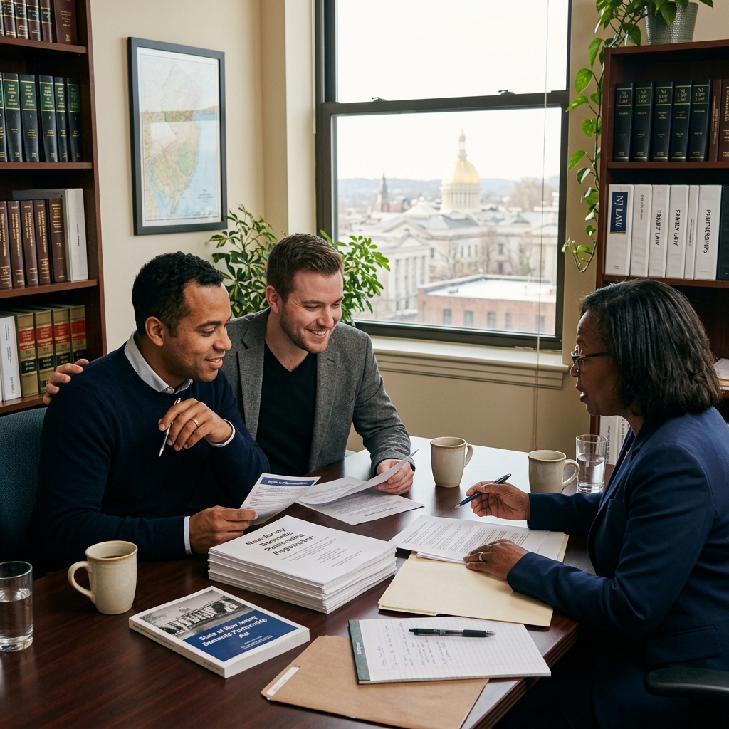 A practical guide to eligibility, registration, rights, and termination of domestic partnerships in New Jersey.