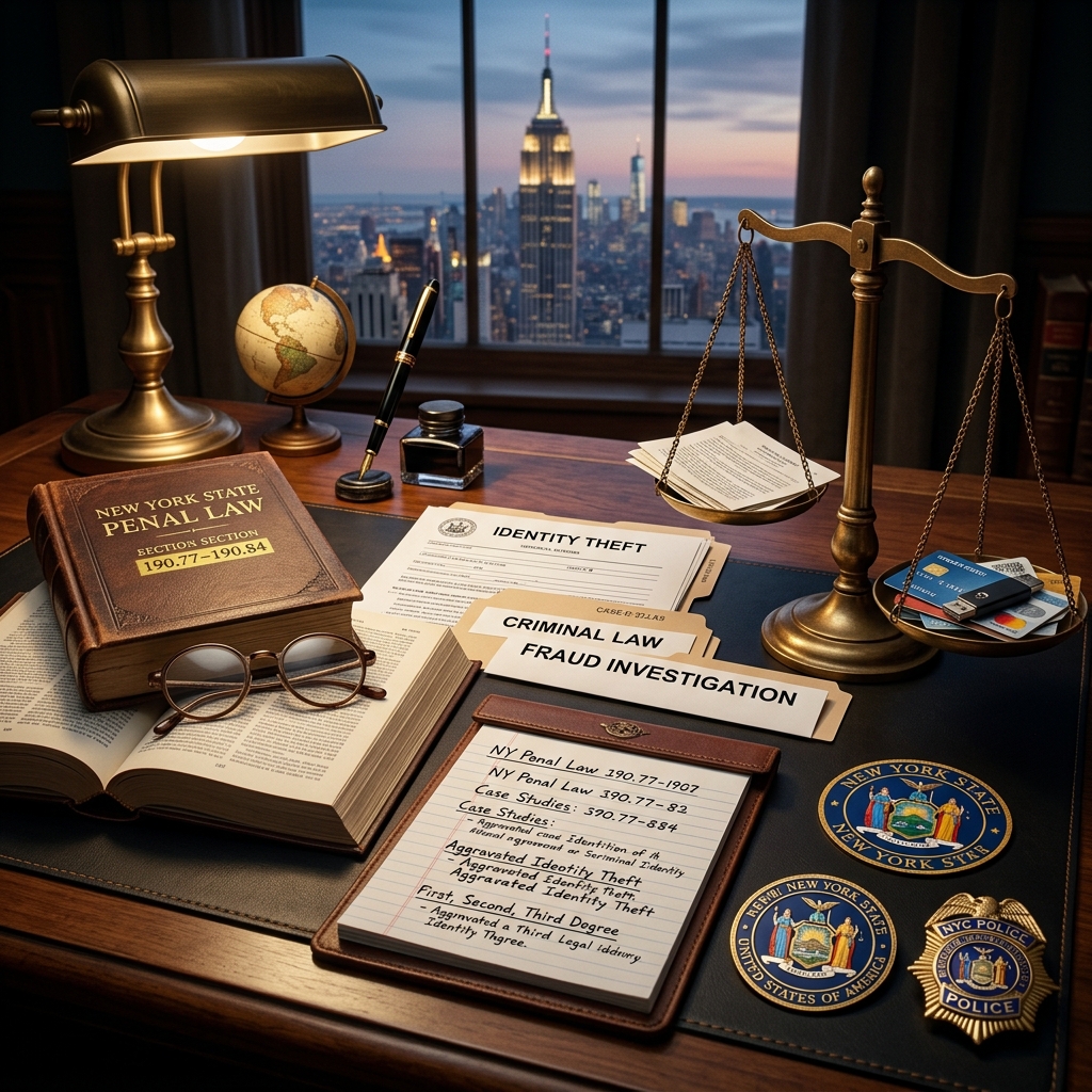 A plain‑language guide to New York’s identity theft crimes, penalties, and protections for victims navigating financial and legal fallout.