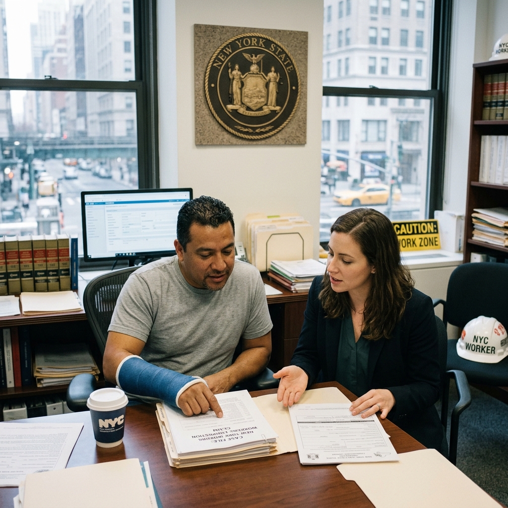 Clear guide to New York workers’ compensation rights, benefits, employer obligations, and the claim process for job‑related injuries and illnesses.