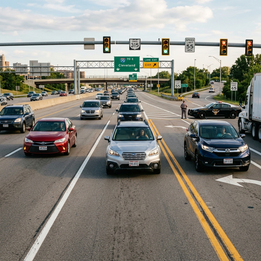 A practical, plain‑language guide to Ohio traffic rules, driver responsibilities, penalties, and safety requirements for motorists and visitors alike.