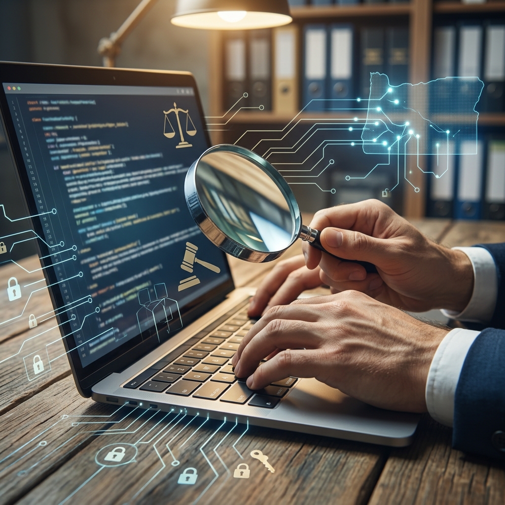A practical guide to Oregon’s computer crime statutes, penalties, and key legal concepts for digital-age conduct.