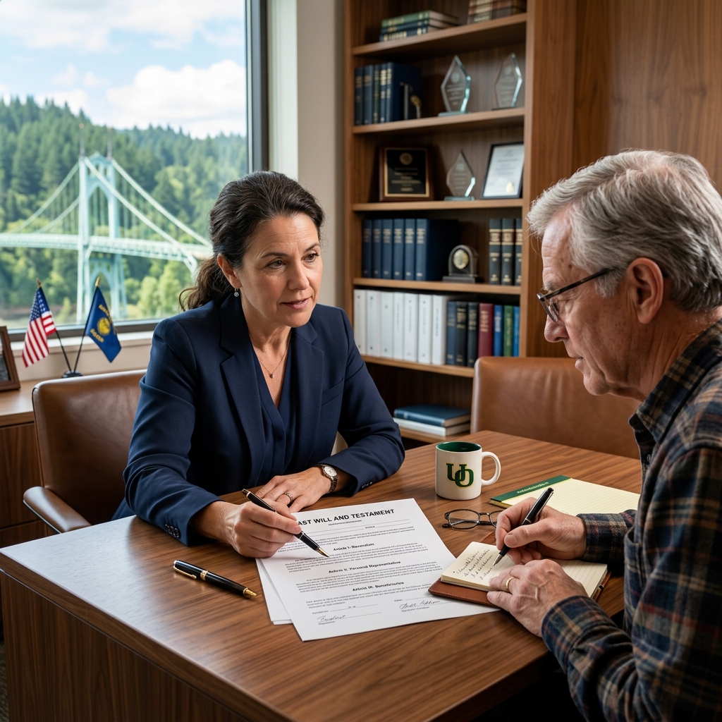 A practical guide to Oregon will laws, validity rules, probate, and common estate planning questions for residents.