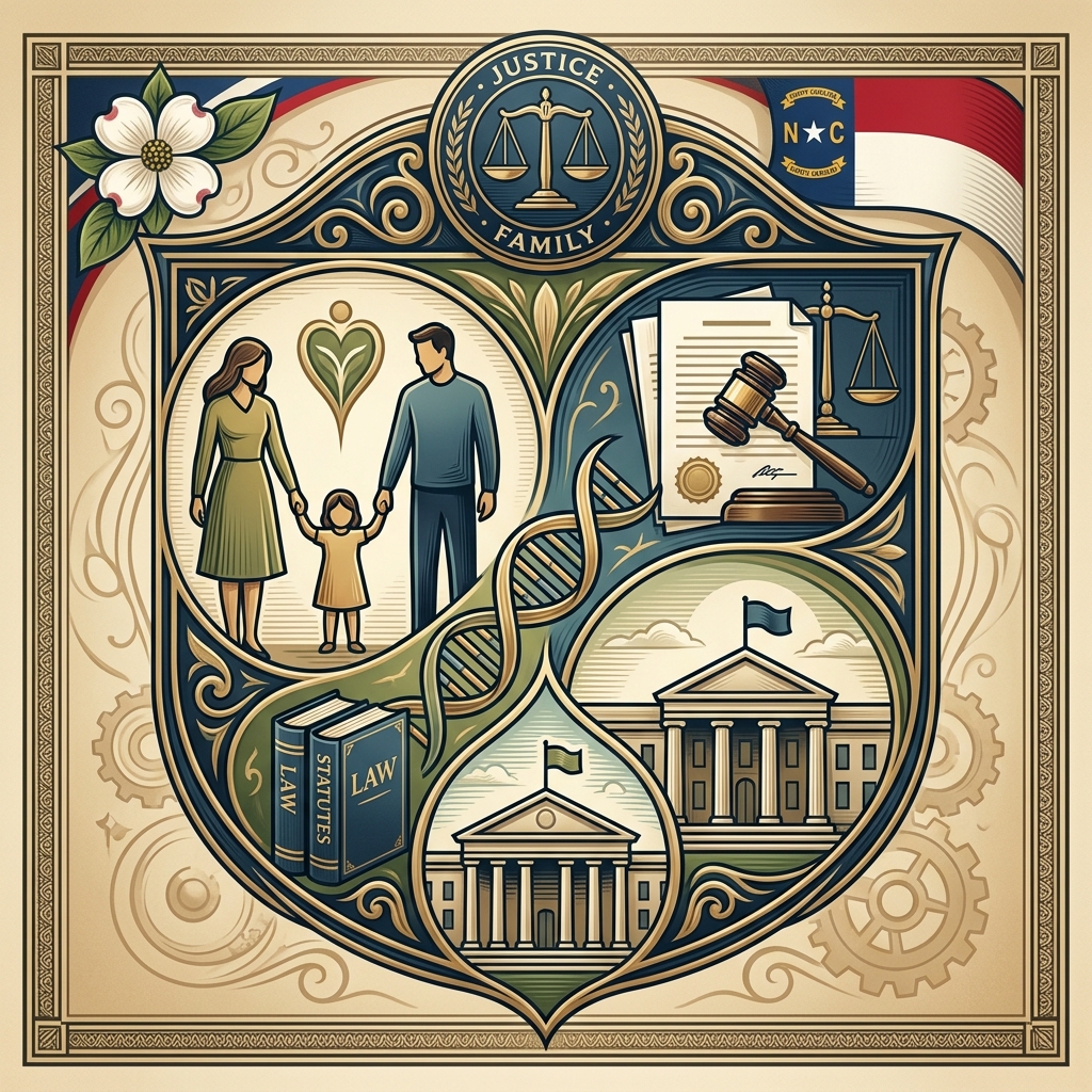 A practical guide to how paternity is established, challenged, and enforced under North Carolina law for married and unmarried parents.