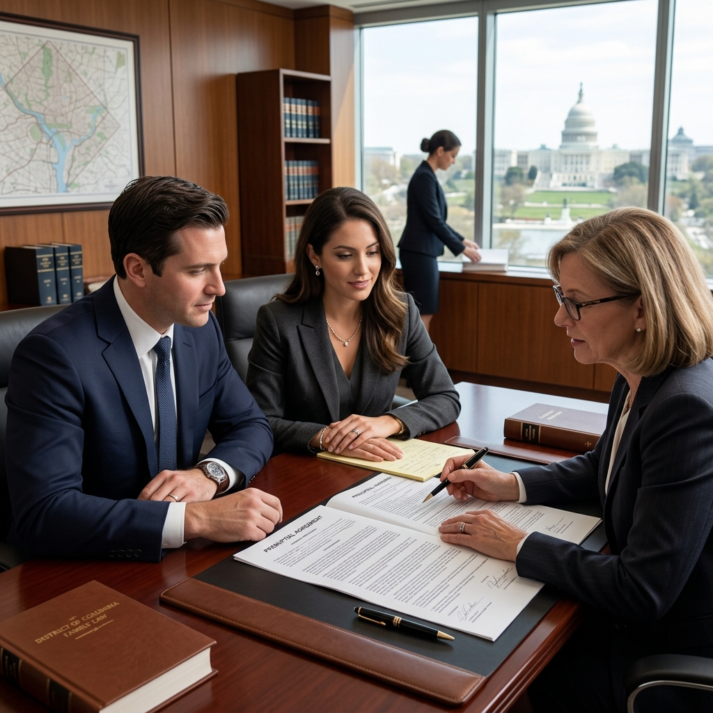 A practical guide to the rules, benefits, and limits of prenuptial agreements under District of Columbia law for future spouses and domestic partners.
