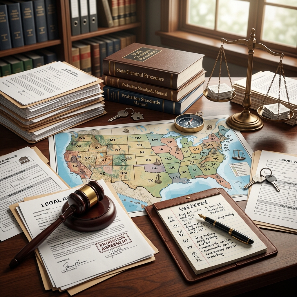 A practical guide to common probation rules, fees, violations, and what supervision really means in different U.S. states.