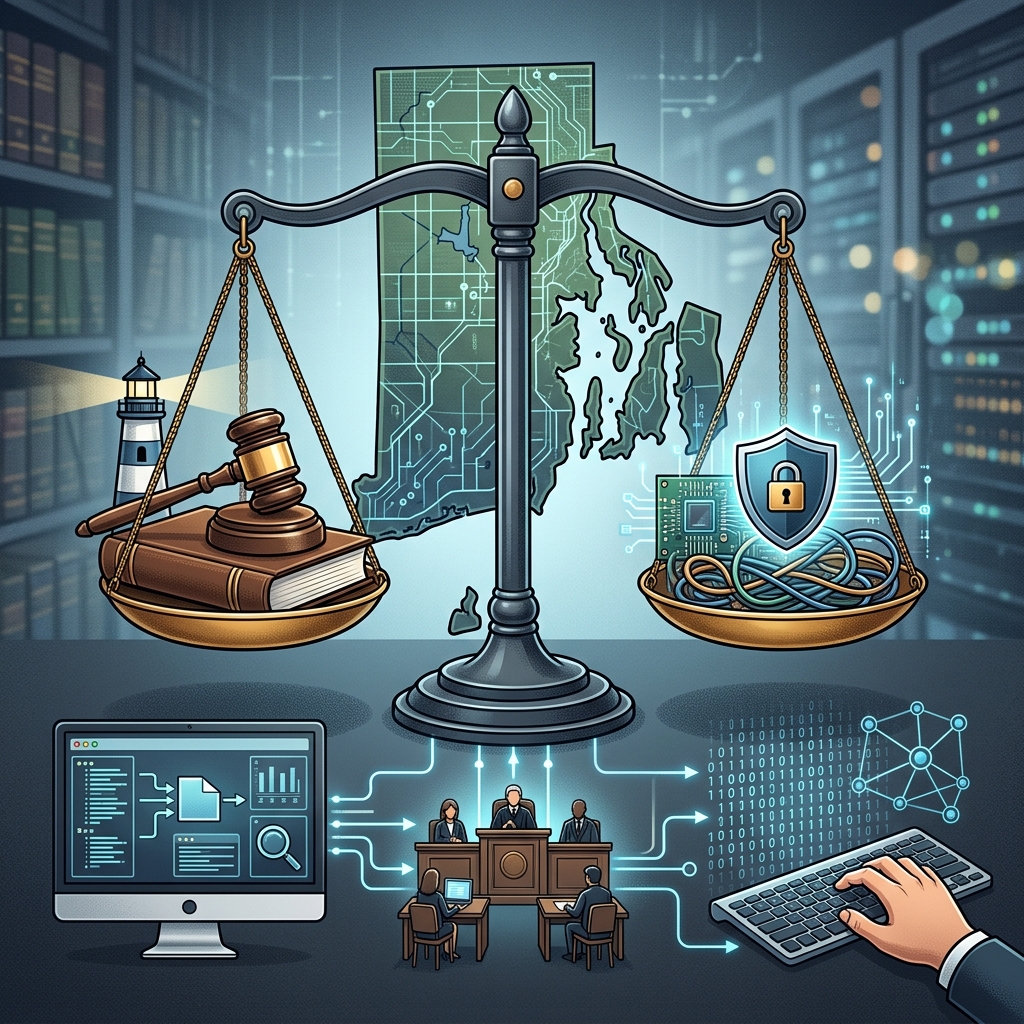A practical guide to Rhode Island computer crime statutes, penalties, and victim remedies for the digital age.