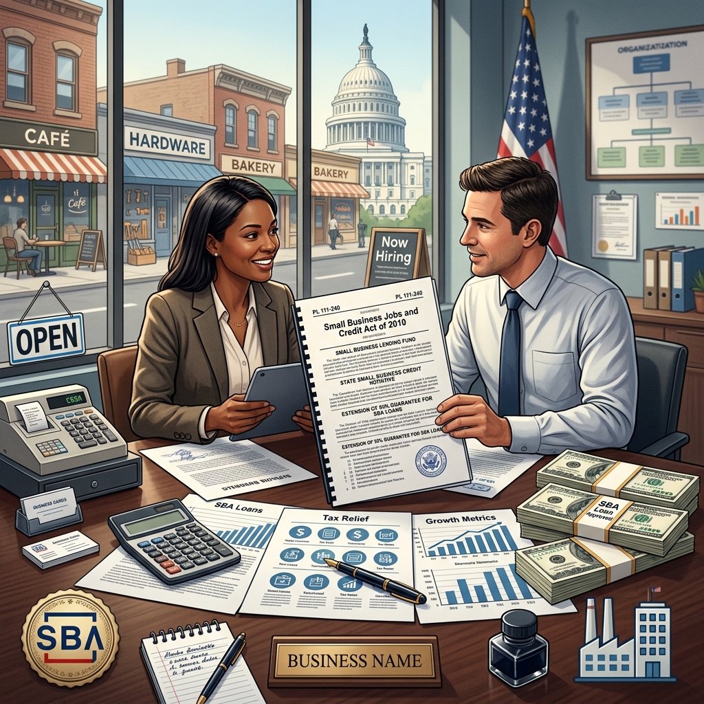 How the Small Business Jobs and Credit Act of 2010 expanded credit, tax relief, and support programs for American small businesses.