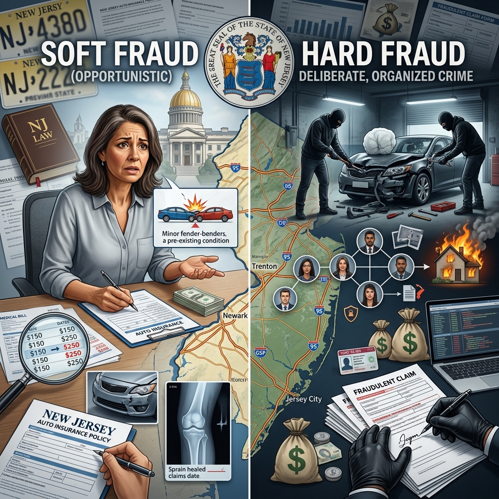 Learn how New Jersey law treats soft and hard insurance fraud, the penalties involved, and practical ways to avoid criminal liability.