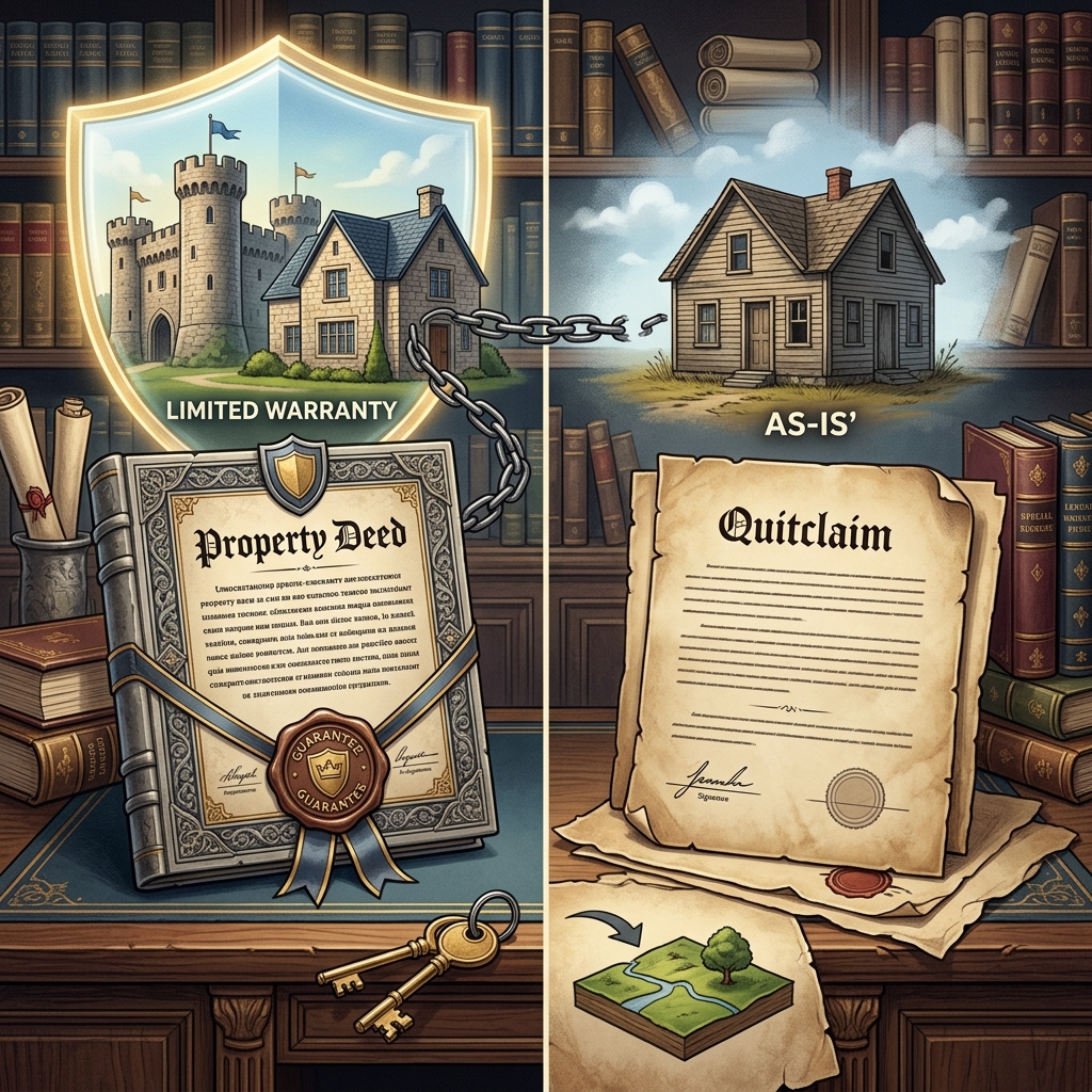 Learn how special warranty deeds and quitclaim deeds work, what they promise, and when each type of deed makes the most legal and financial sense.