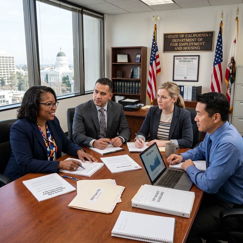 How state fair employment practices agencies work alongside federal protections to address workplace discrimination and harassment.