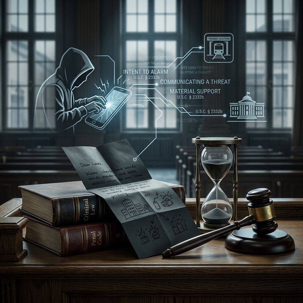 How modern criminal law treats terroristic threats, their elements, penalties, and practical implications for ordinary people and institutions.