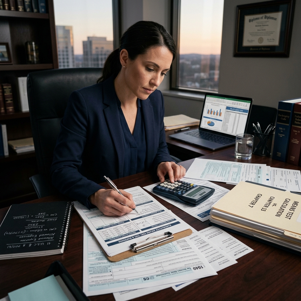 Learn how the bankruptcy means test works, who must take it, and how it affects eligibility for Chapter 7 and Chapter 13 relief.