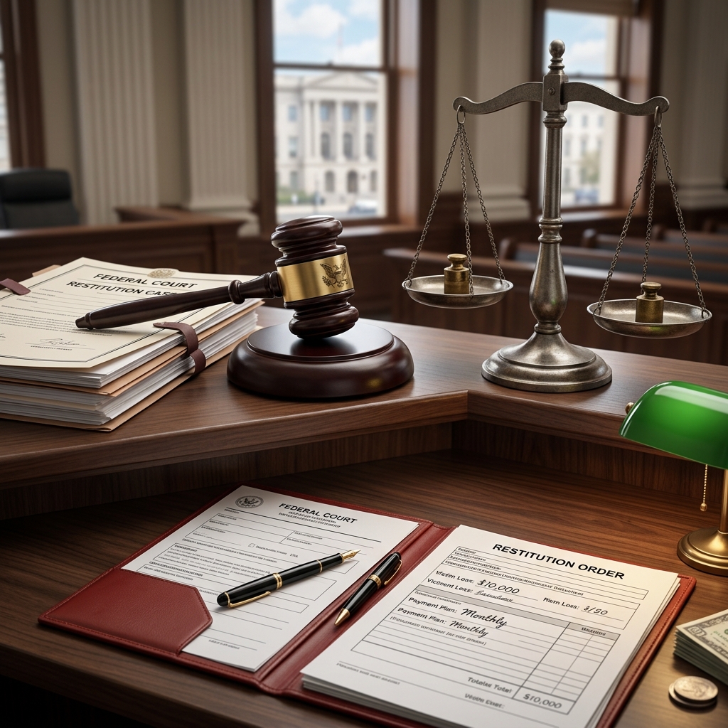 A clear guide to how federal restitution is determined, ordered, tracked, and enforced after sentencing.