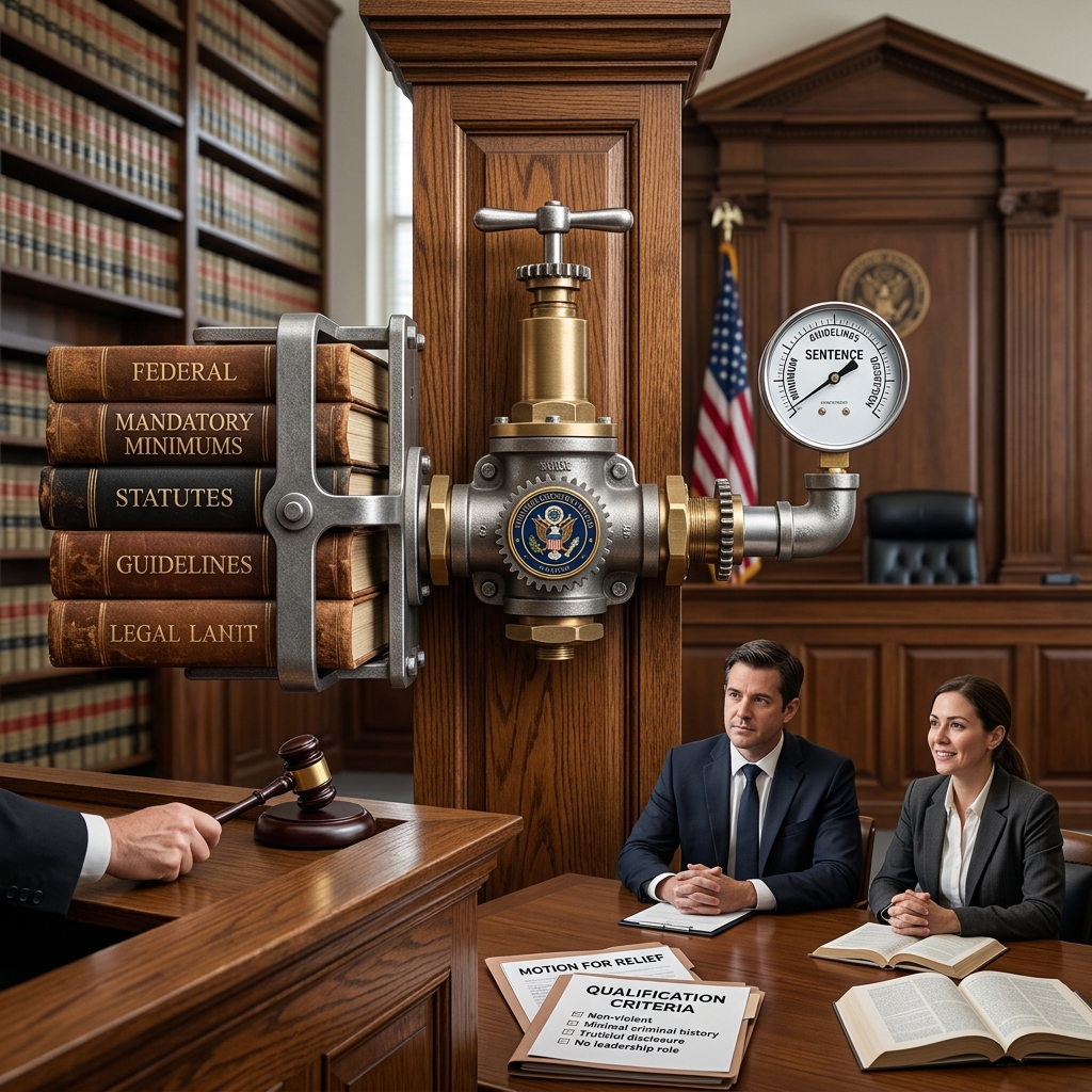 How federal courts can sentence below mandatory minimums for qualified nonviolent drug defendants.