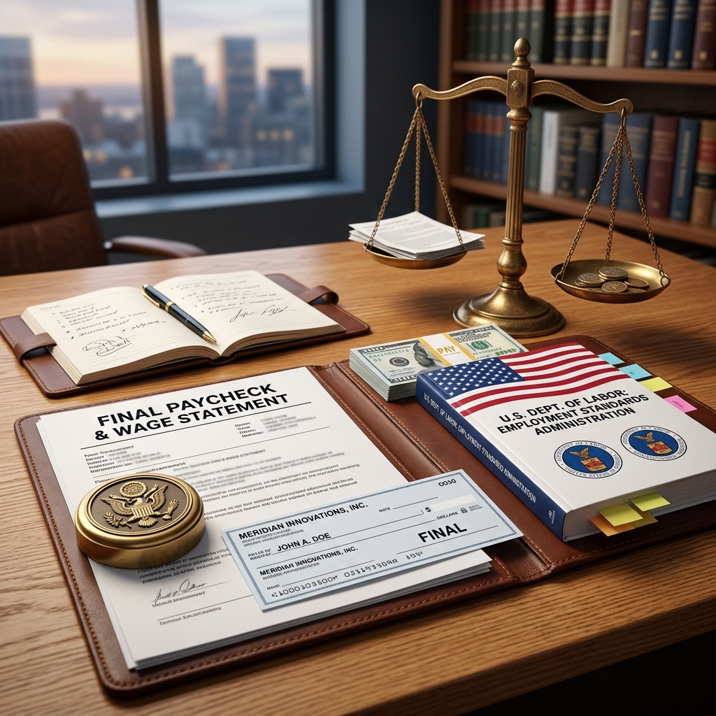 Learn how federal and state rules determine when you must receive your last paycheck and what it must include.