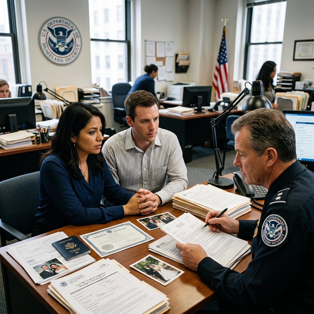 A detailed look at how U.S. law defines, investigates, and penalizes sham marriages used to evade immigration rules.