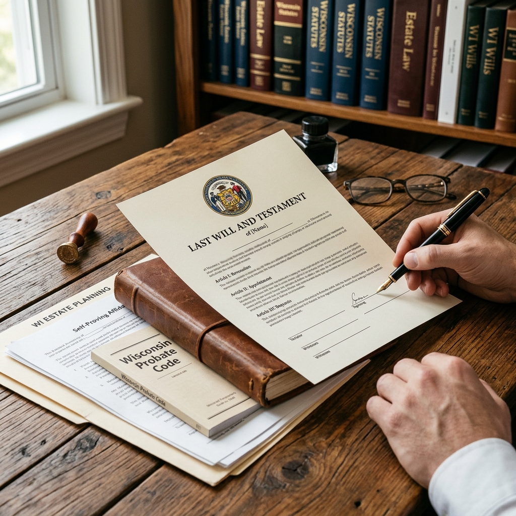 A practical guide to Wisconsin wills, legal requirements, and what happens if you die without a valid estate plan in place.