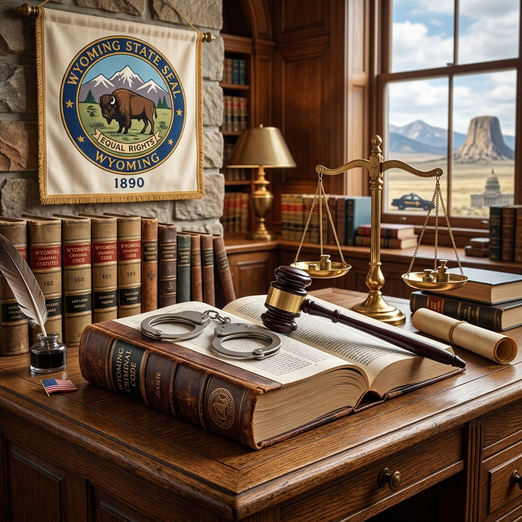 A practical guide to Wyoming criminal offenses, penalties, and court procedures for residents and visitors.