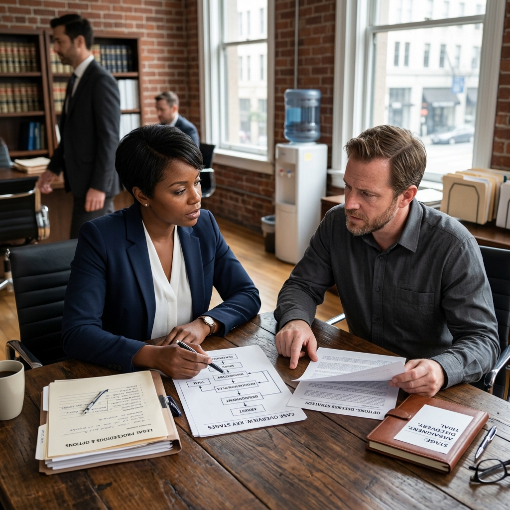 A clear, practical guide to the criminal case process—from investigation and charges to trial, sentencing, and appeals—for defendants and victims.