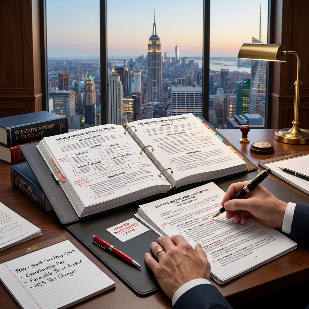 Learn when, why, and how to safely revise your New York estate planning documents as your life and the law change.