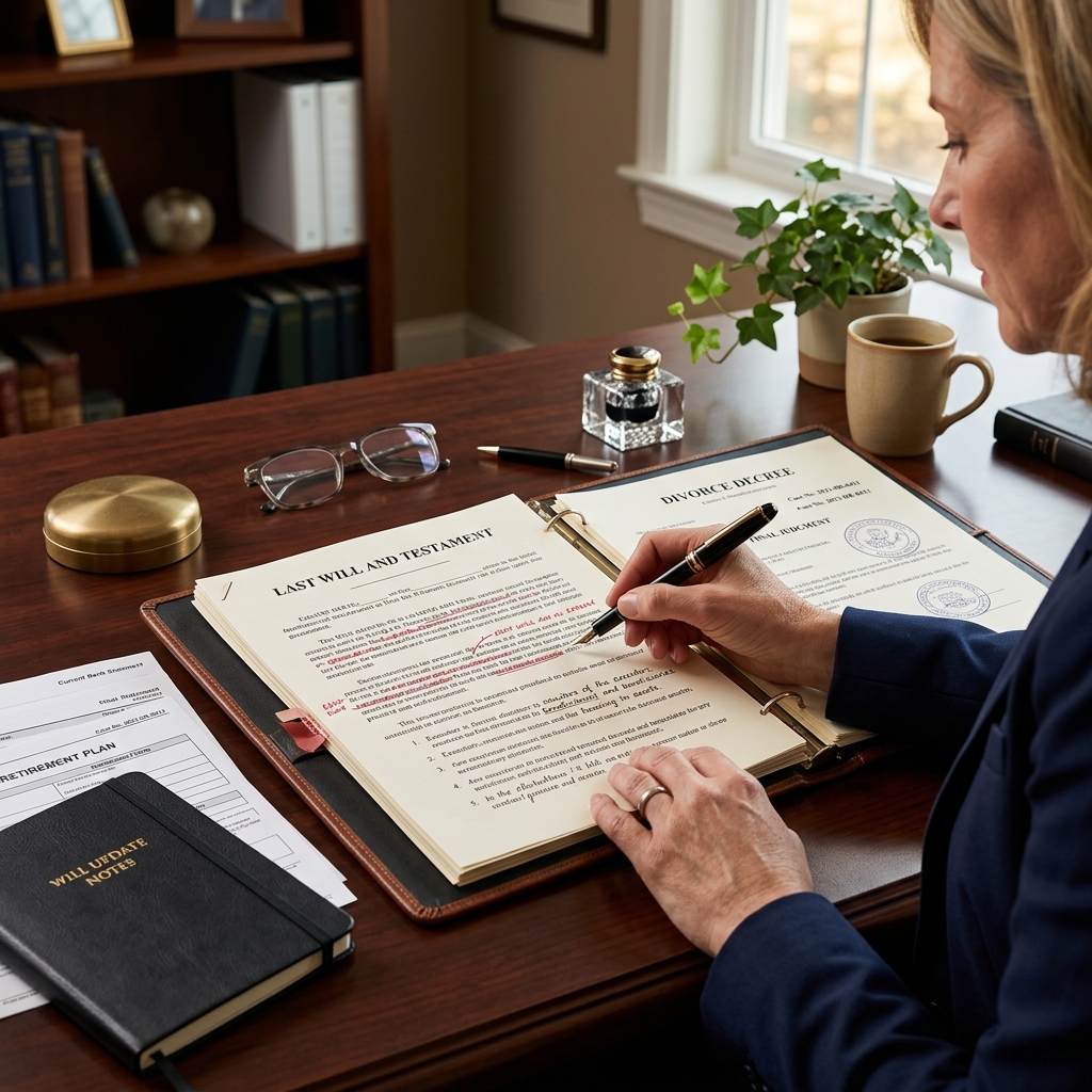 How divorce affects your will and estate plan, and the key legal steps to protect your assets and your loved ones.