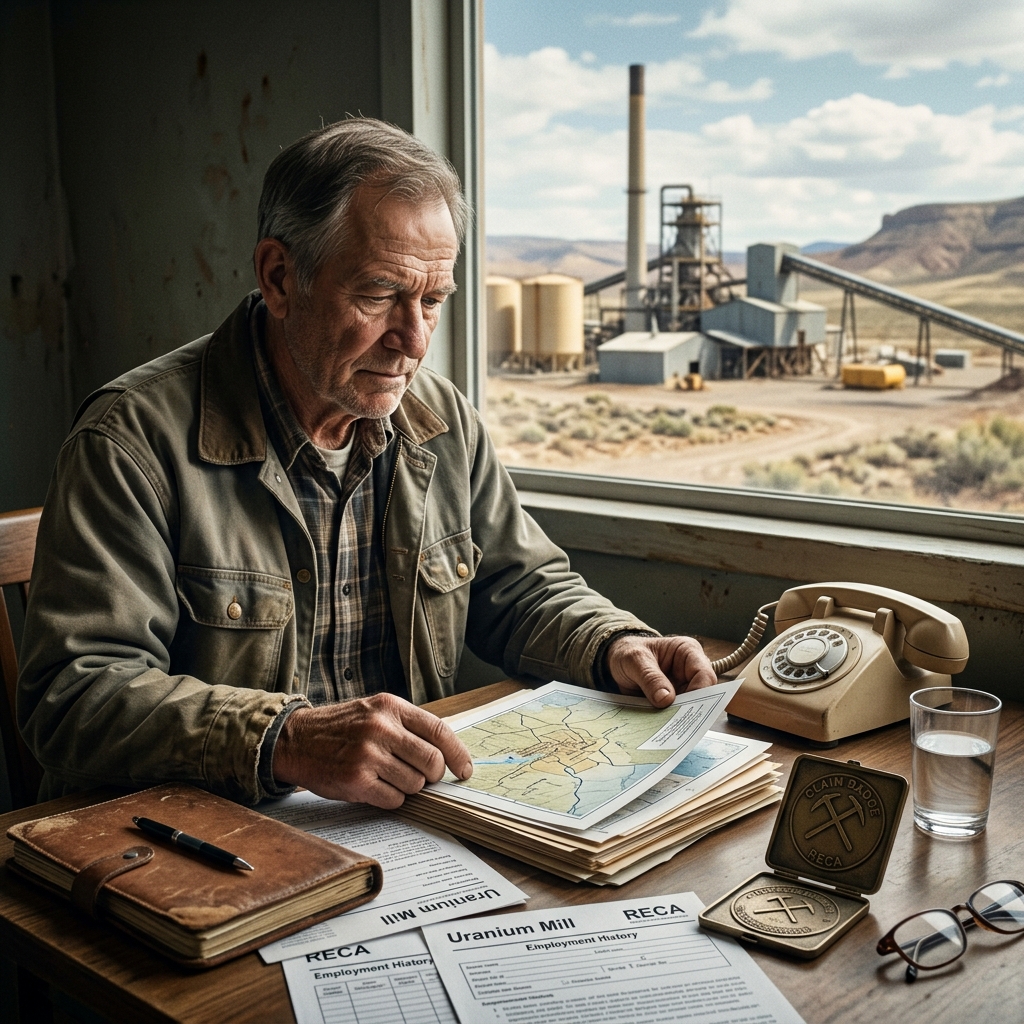A practical guide to Radiation Exposure Compensation Act claim filing for uranium mill employees and their surviving family members.