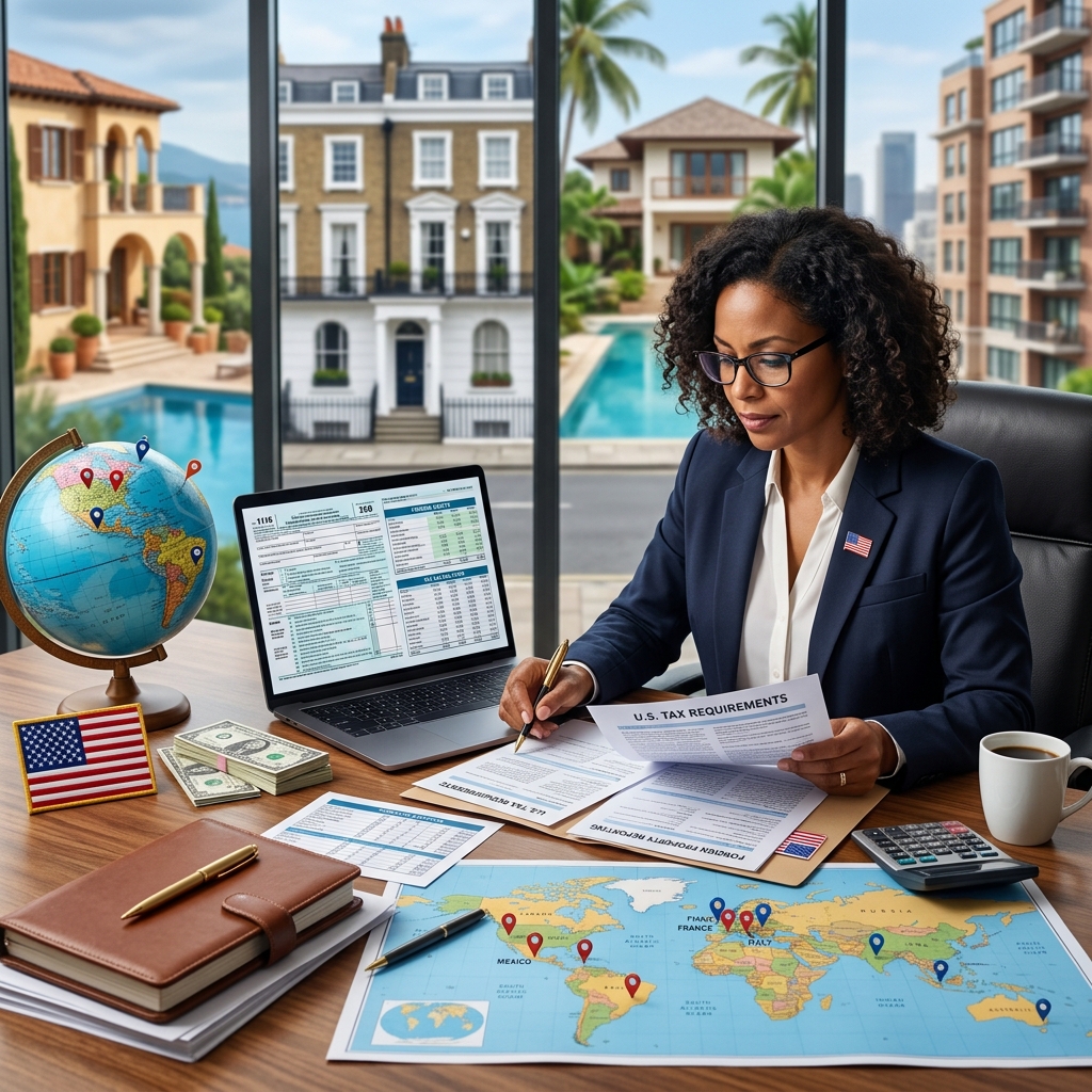 Understand how the IRS treats foreign homes, rentals, bank accounts and property sales so you can avoid penalties and double taxation.