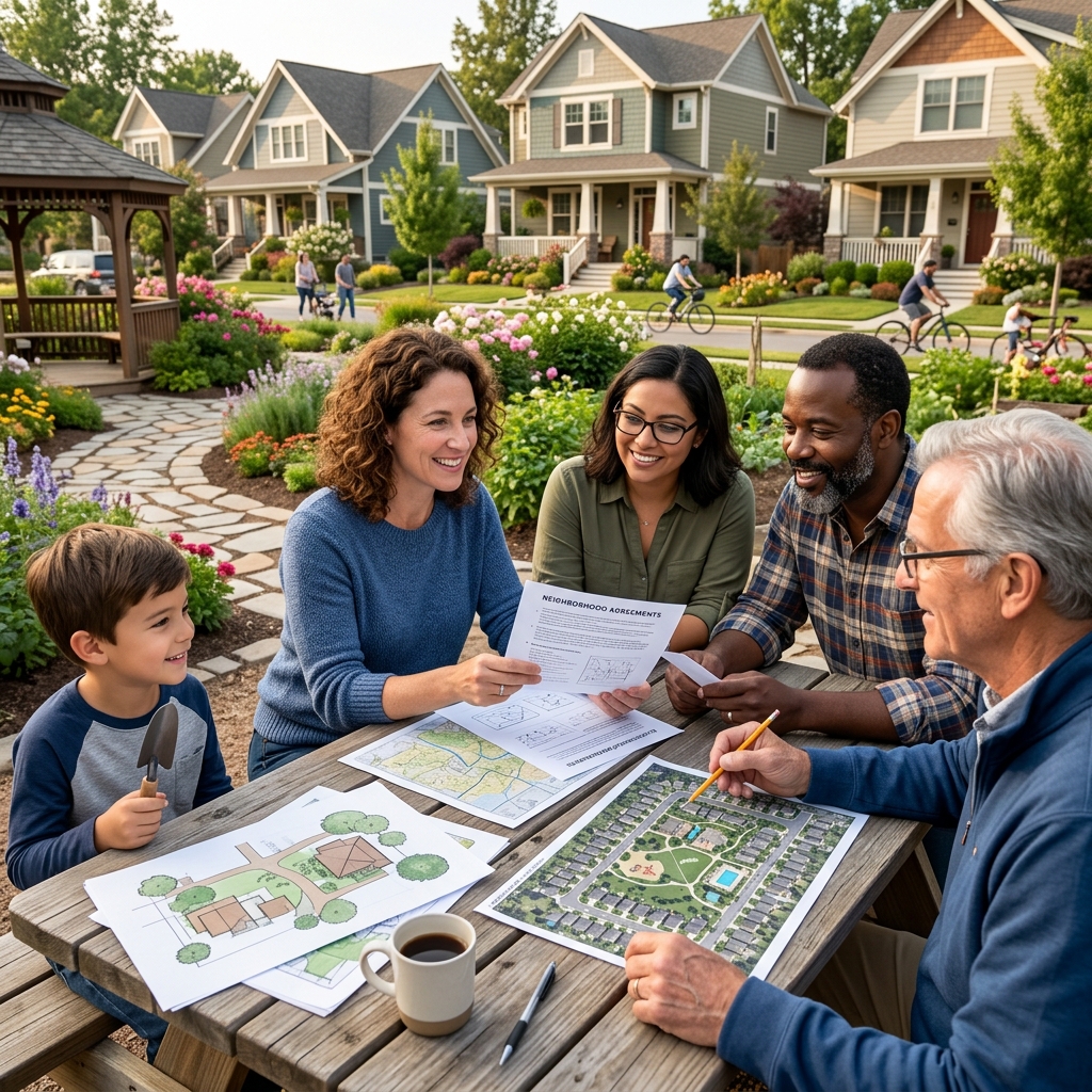 Learn how voluntary neighborhood covenants shape property use, enforcement, and homeowner obligations.