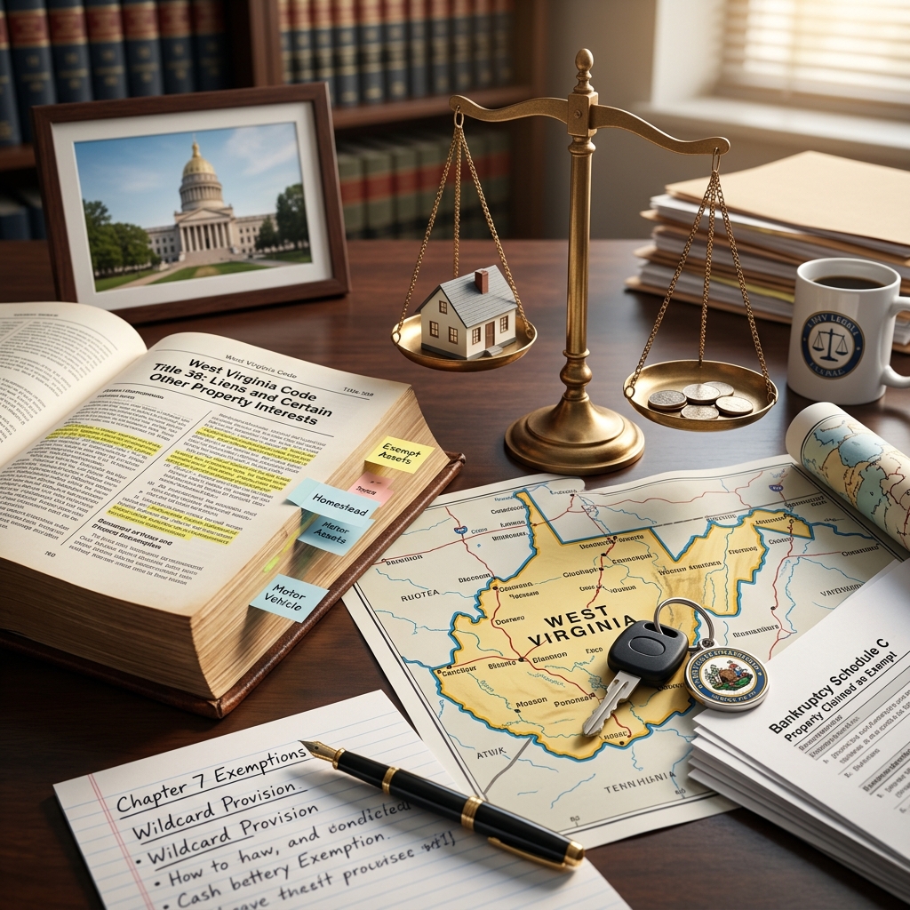 Learn how West Virginia’s bankruptcy exemption rules protect your home, wages, benefits and everyday property when you file for relief.
