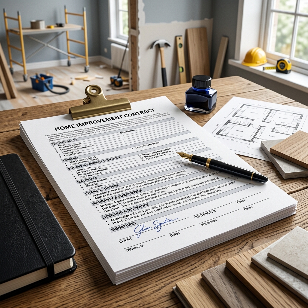 Learn the contract terms that help homeowners and contractors avoid confusion, delays, and payment disputes.