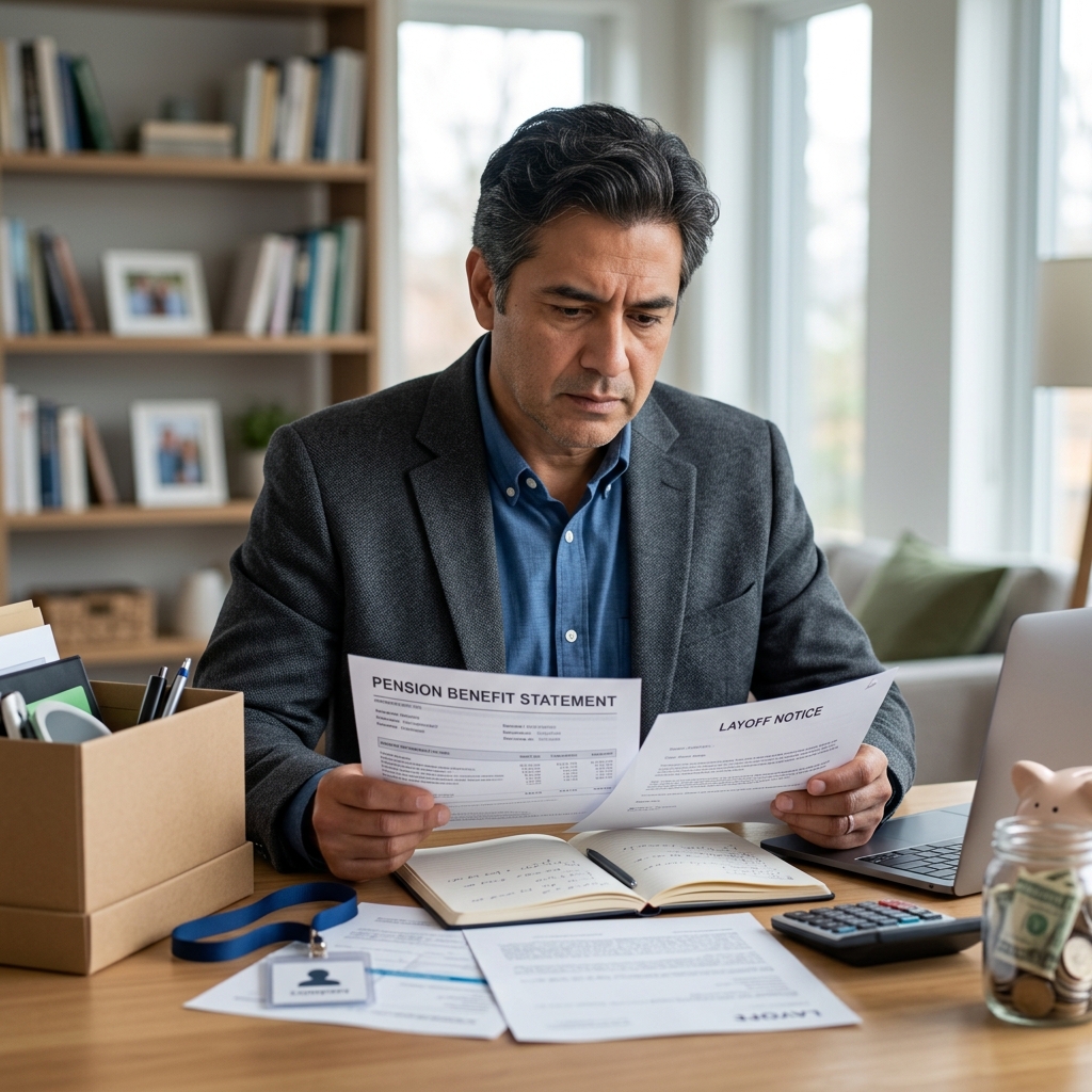 Understand vesting, payout choices, and federal protections when a layoff affects your pension.
