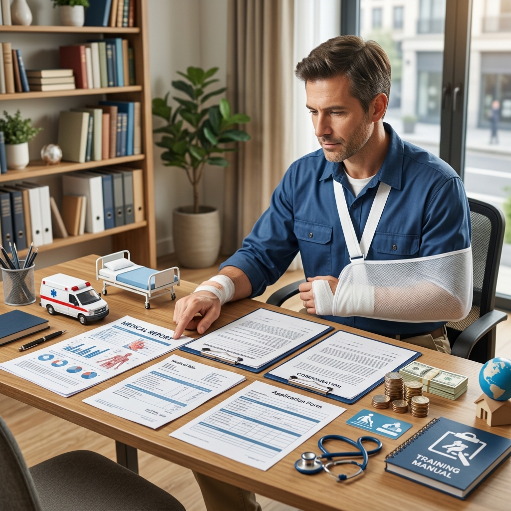A clear guide to the losses, medical costs, and practical expenses that may be covered after an injury at work.